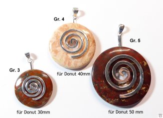 Donuthalter Silber Spirale